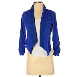 Charlotte Russe silk royal blue blazer
